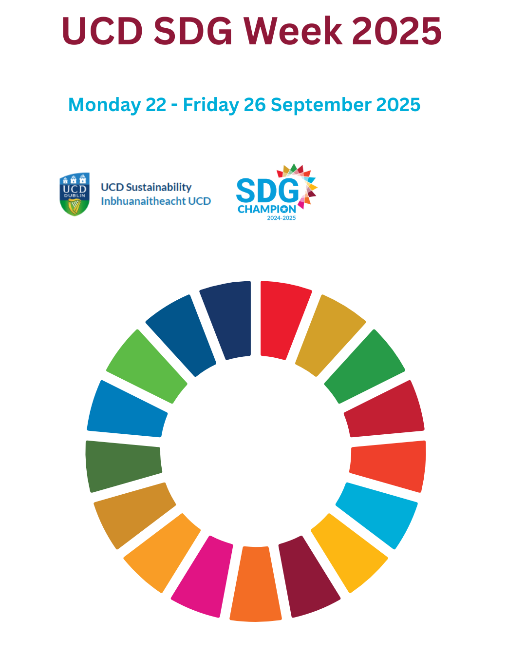 UCD Sustainability launches SDG Week 2025